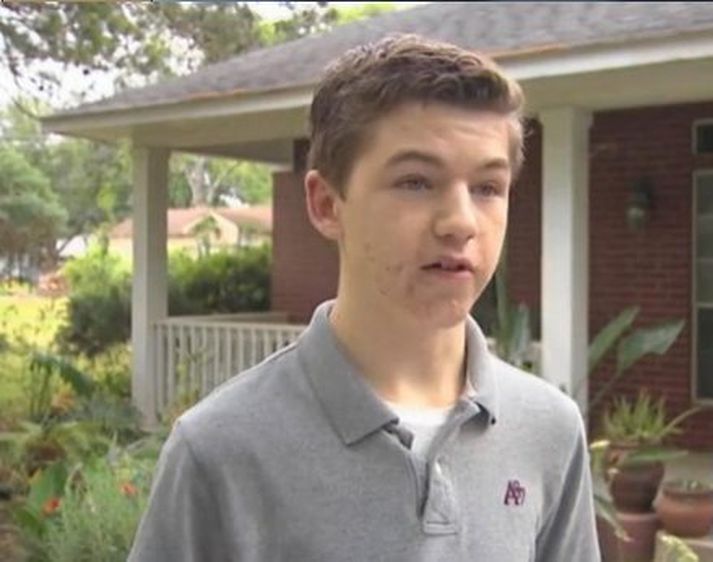 Mason Michalec var rekinn heim fyrir að óhlýðnast fyrirmælum kennara.