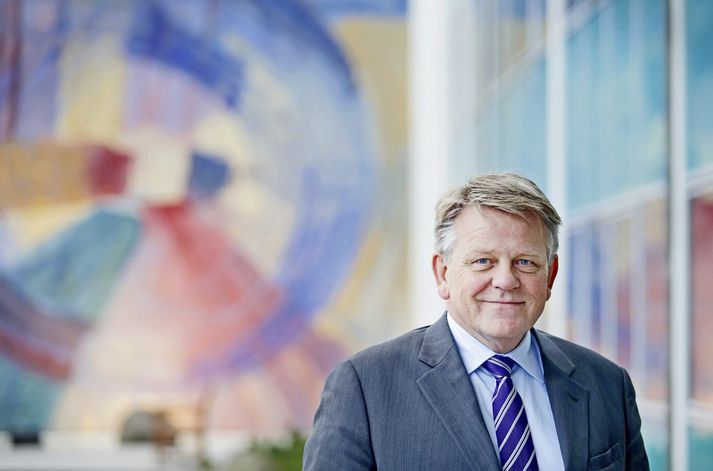 Björgólfur Jóhannsson, forstjóri Icelandair Group, telur að fyrirtækið muni stækka um helming á næstu tíu árum.