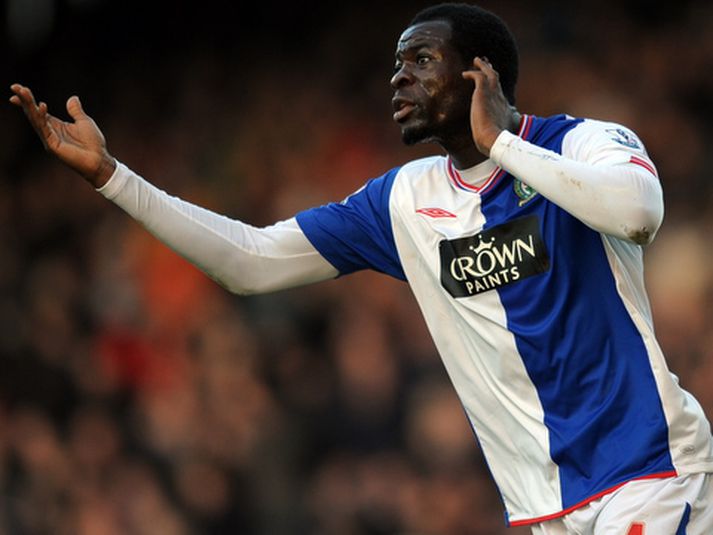 Christopher Samba skoraði fyrra mark Blackburn.