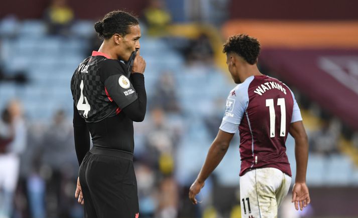 Van Dijk í 7-2 tapinu gegn Aston Villa fyrr á leiktíðinni.