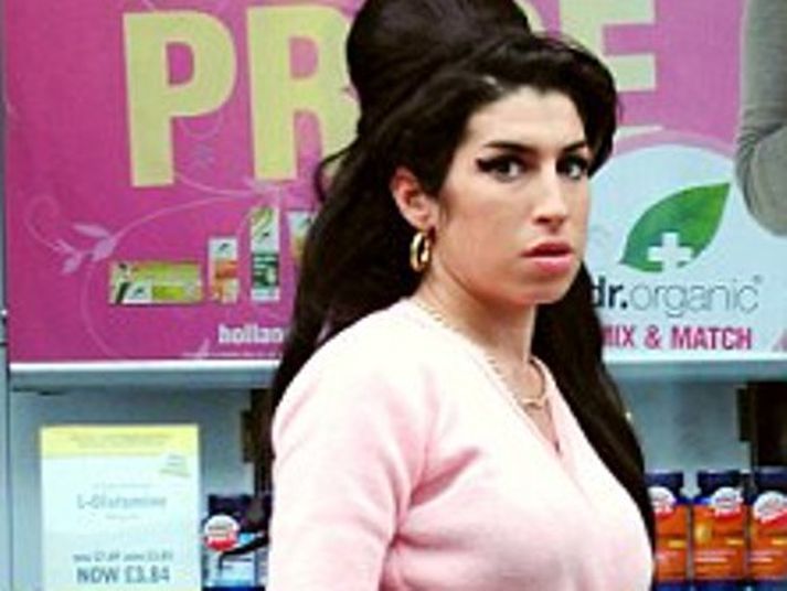 Amy Winehouse í heilbrigðu stuði.
