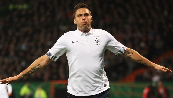Olivier Giroud í leik með franska landsliðinu.