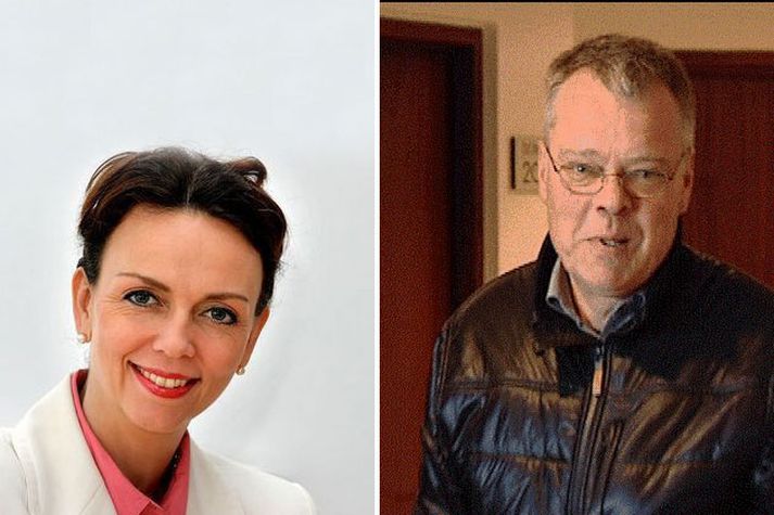 Siv Friðleifsdóttir, til vinstri, og fyrrum sambýlismaður hennar, Þorsteinn Húnbogason, til hægri.