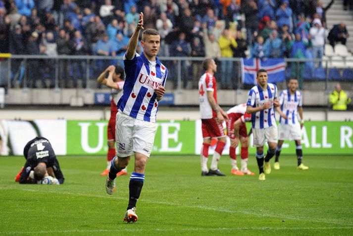 Alfreð Finnbogason, markakóngur hollensku úrvalsdeildarinnar
