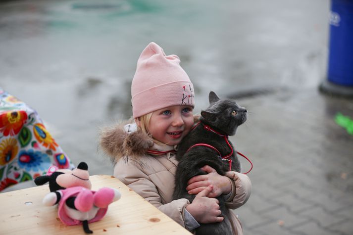 Þúsundir úkraínskra barna hafa verið á flótta síðan Rússar réðust inn í Úkraínu fyrir ári.