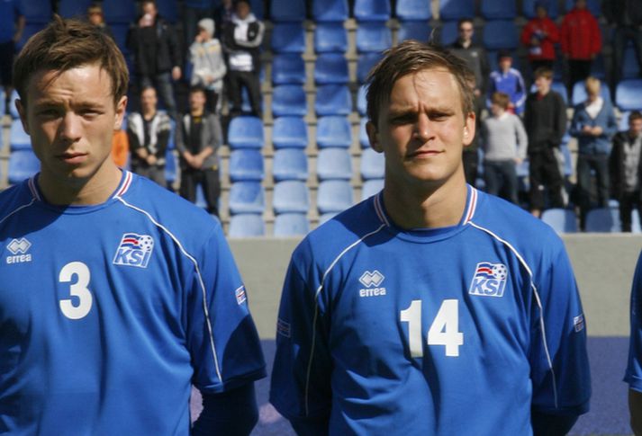 Jón Guðni Fjóluson og Skúli Jón Friðgeirsson eru báðir í íslenska U-21 landsliðshópnum.