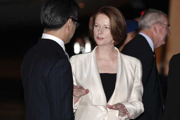 Julia Gillard forsætisráðherra Ástrala.