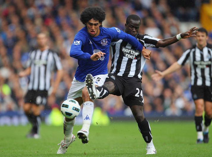 Marouane Fellaini í leik með Everton.
