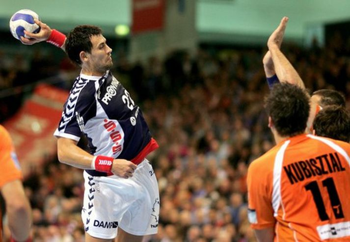 Marcin Lijewski skoraði sex mörk fyrir Flensburg í kvöld.