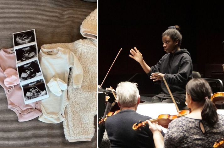 Sóley Smára lýkur framhaldsstigi á fiðlu í apríl og á von á stúlku í ágúst.