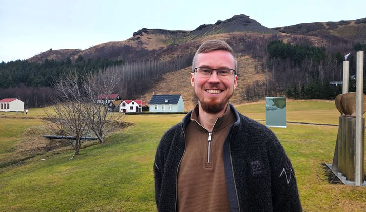  Andri Guðmundsson, forstöðumaður safnanna í Skógum, sem er alsæll með hvað starfsemin gengur vel á staðnum þegar söfnin eru annars vegar.