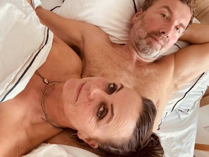 Steinunn Ólína og Gunnar í góðum fíling í friðarinnlögninni.