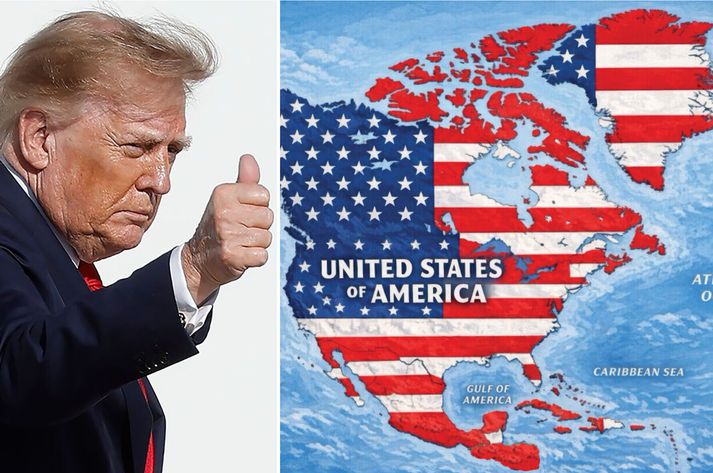 Donald Trump hreykir sér af því í færslunni að hafa þorað því og tekist það sem síðustu Bandaríkjaforsetar höfðu ekki kjark til þess að gera: ná yfirráðum á öryggismálum á Grænlandi.