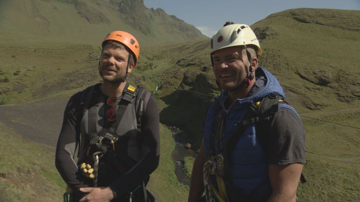 Þeir kalla sig Giljagaura, þeir Þráinn Sigurðsson og Samúel Alexandersson, eigendur Zip-line.