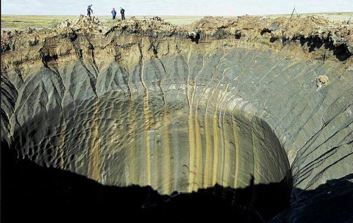 Þessi gígur fannst í Síberíu á síðasta ári.