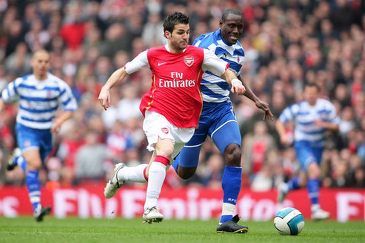 Cesc Fabregas og Ibrahima Sonko.