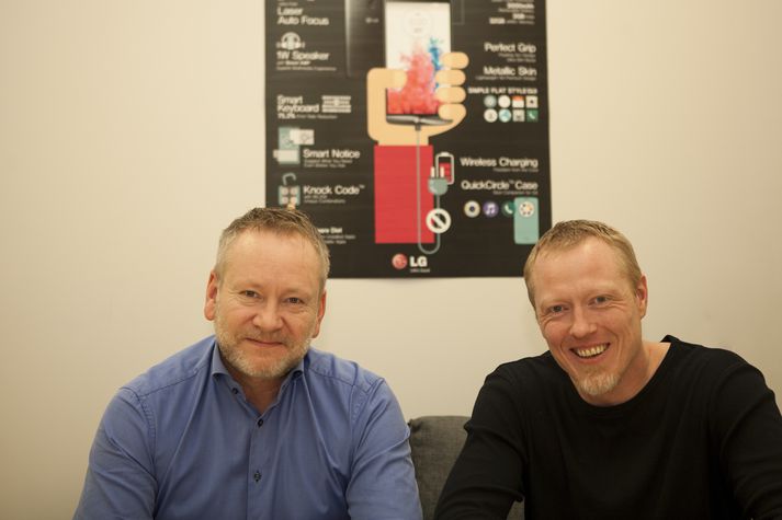 Richard Richardsson, framkvæmdastjóri Emobi, og Bjarki Guðmundsson sölumaður.