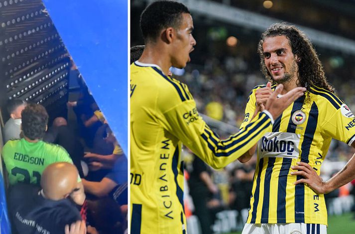 Guendouzi var ekki vinsæll í Frakklandi í kvöld. 