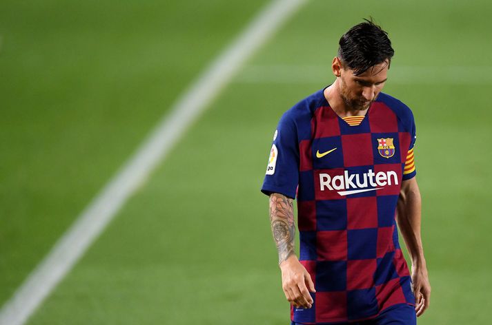 Lionel Messi skoraði fyrir Barcelona í síðustu umferðinni en það dugði skammt. Hann lét svo gamminn geisa eftir leikinn.