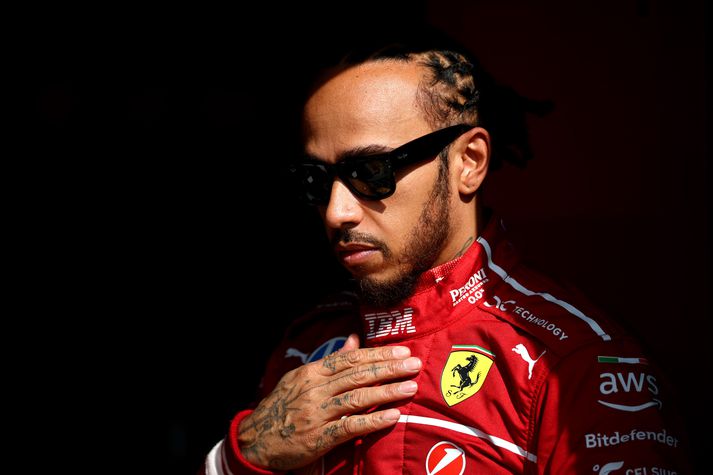 Lewis Hamilton hefur farið hægt af stað með liði Ferrari í Formúlu 1 mótaröðinni.