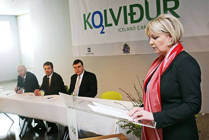 ýtt úr vör Margt hefur breyst frá því að verkefnið Kolviður fór af stað í apríl í fyrra. Guðfinna Bjarnadóttir er hætt sem stjórnarformaður og Reynir Kristinsson tekinn við.