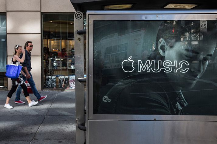 Apple kynnti tónlistarveitu sína Apple Music fyrr á þessu ári.