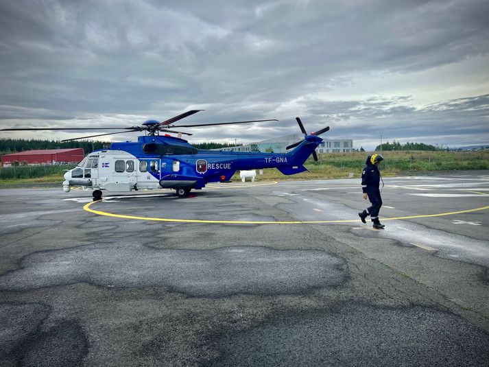 TF-Gná gerð tilbúin til flugtaks í dag. Hún verður staðsett á Akureyri um helgina.