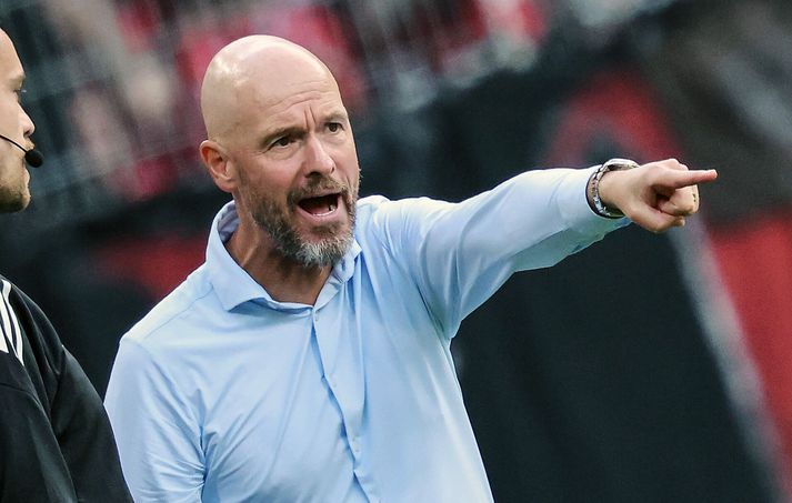 Erik ten Hag var ekki langlífur í starfi hjá Bayer Leverkusen.
