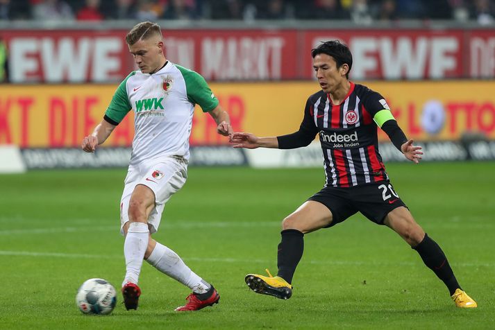 Alfreð Finnbogason og félagar í Augsburg eru í 14. sæti þýsku úrvalsdeildarinnar.