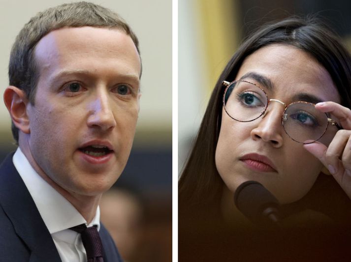 Mark Zuckerberg stóð í ströngu við að svara spurningum Alexandriu Ocasiu-Cortez.