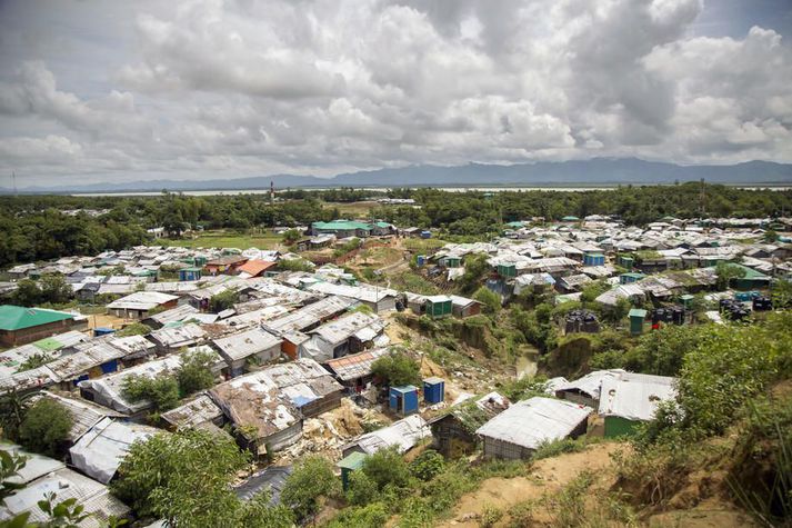 Þéttbýlt er í flóttamannabúðum Róhingja í Cox's Bazar.