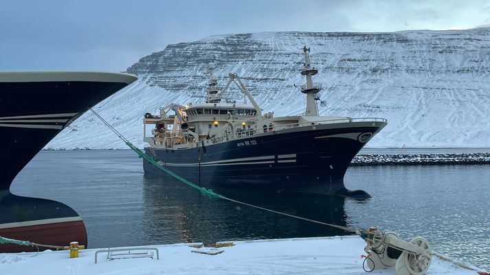 Beitir NK kom til Norðfjarðar um hálftvöleytið í dag með 1.240 tonn af loðnu.