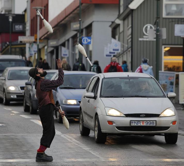 Umferð jókst í Reykjavík í júlí á sama tíma og dró úr henni á hringveginum.
Fréttablaðið/Valli