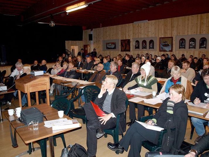 Góð þátttaka var á námskeiðinu Orkubóndanum í Árborg þar sem myndin var tekin.
