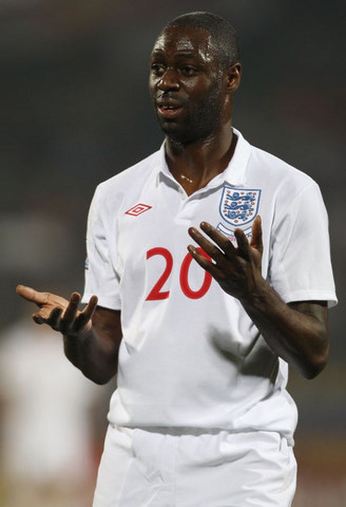 Ledley King í leik með enska landsliðinu á HM síðastliðið sumar.