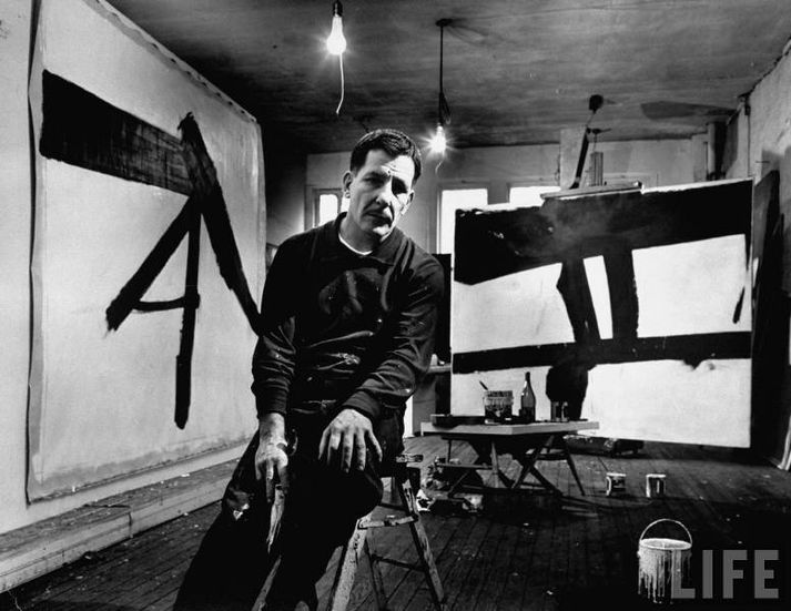 Franz Kline í Life tímaritinu. Kline var bandarískur myndlistamaður.
