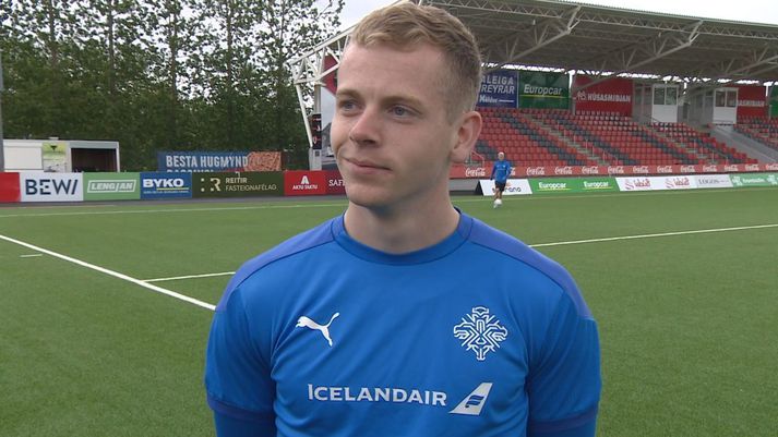 Sævar Atli Magnússon, leikmaður U-21 árs landsliðs Íslands.