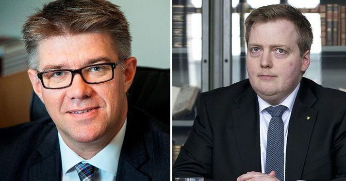 Gunnar Bragi Sveinsson og Sigmundur Davíð Gunnlaugsson 