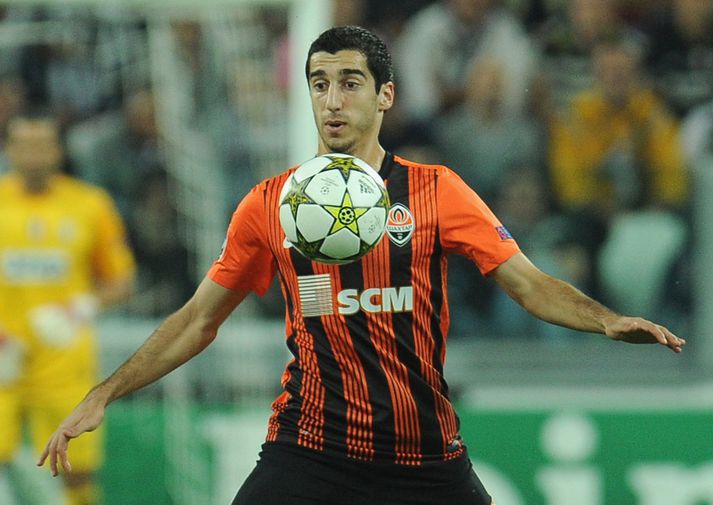 Henrikh Mkhitaryan í leik með Shakhtar Donetsk.