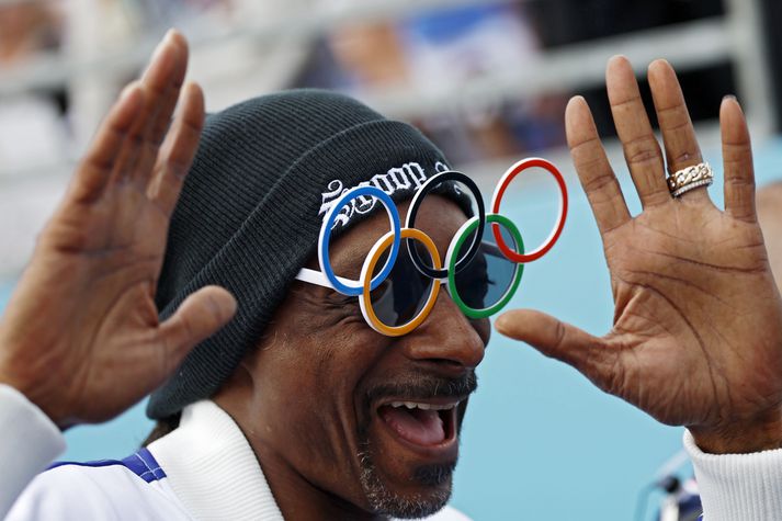 Snoop Dogg skemmti sér og öðrum á Ólympíuleikunum í París.