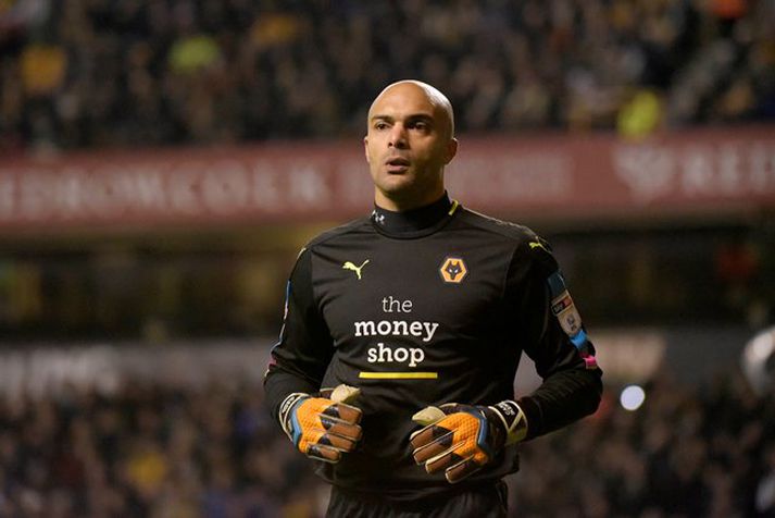 Carl Ikeme lék sinn fyrsta leik fyrir Wolves fyrir 14 árum.