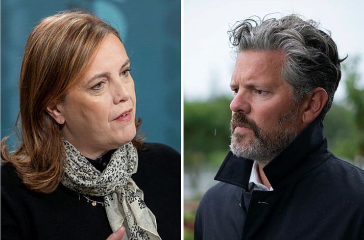 Svandís Svavarsdóttir og Dagur B. Eggertsson ræddu varnarmál á Sprengisandi í morgun ásamt Erlingi Erlingssyni hernaðarsagnfræðingi.