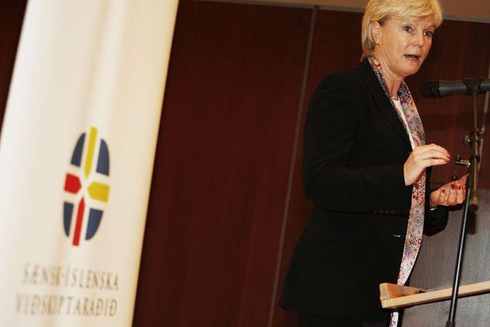 Karin Forseke, fyrrverandi forstjóri Carnegie og aðalráðgjafi sænsku ríkisstjórnarinnar um einkavæðingu, segir vilja fyrir einkavæðingu í Svíþjóð. 
Fréttablaðið/Anton