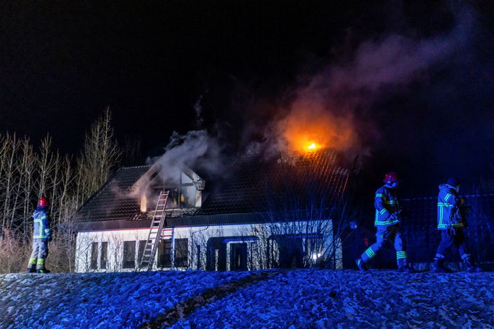 Eldur kom upp í einbýlishúsi í Kaldaseli Reykjavíkur