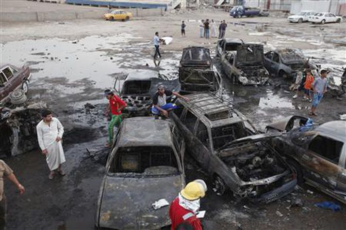 Átök færast í aukana í Baghdad og er eyðileggingin mikil.