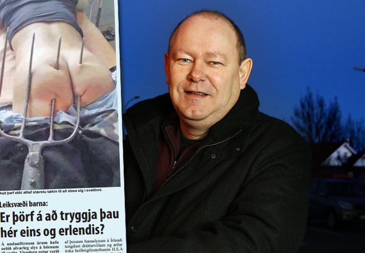 Hörður ritstjóri fellst fúslega á að þessi myndskreyting sé alveg á mörkunum.