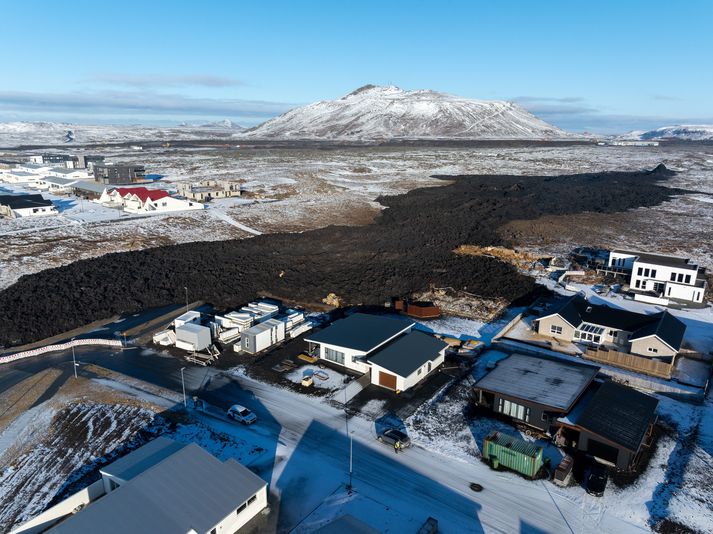 Talið er að altjón hafi orðið á allt að 75 húsum í Grindavík.