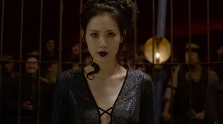 Claudia Kim í hlutverki sínu í kvikmyndinni Fantastic Beasts: The Crimes of Grindelwald.