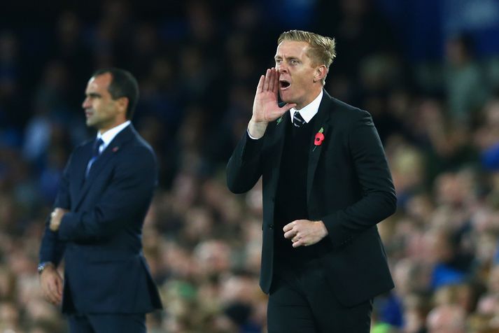 Monk var stoltur af sínum mönnum í leikslok.