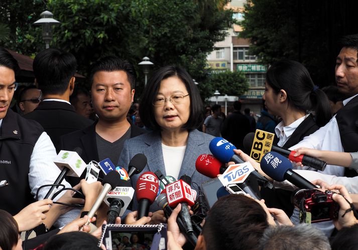 Tsai Ing-Wen var kjörin forseti Taívan 2016, fyrst kvenna.